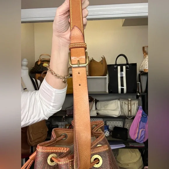 Vintage Etro Paisley Bucket Bag | Made in Italy | Leather Trim Large Drawstring - Picture 10 of 14